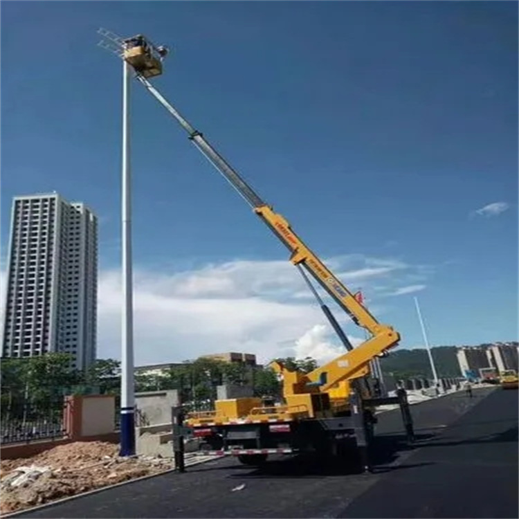 南宫维修路灯的曲臂升降车出租